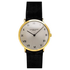 1965 Audemars Piguet Vintage Mens Thin Dress Watch with Band & Buckle - 18K Gold