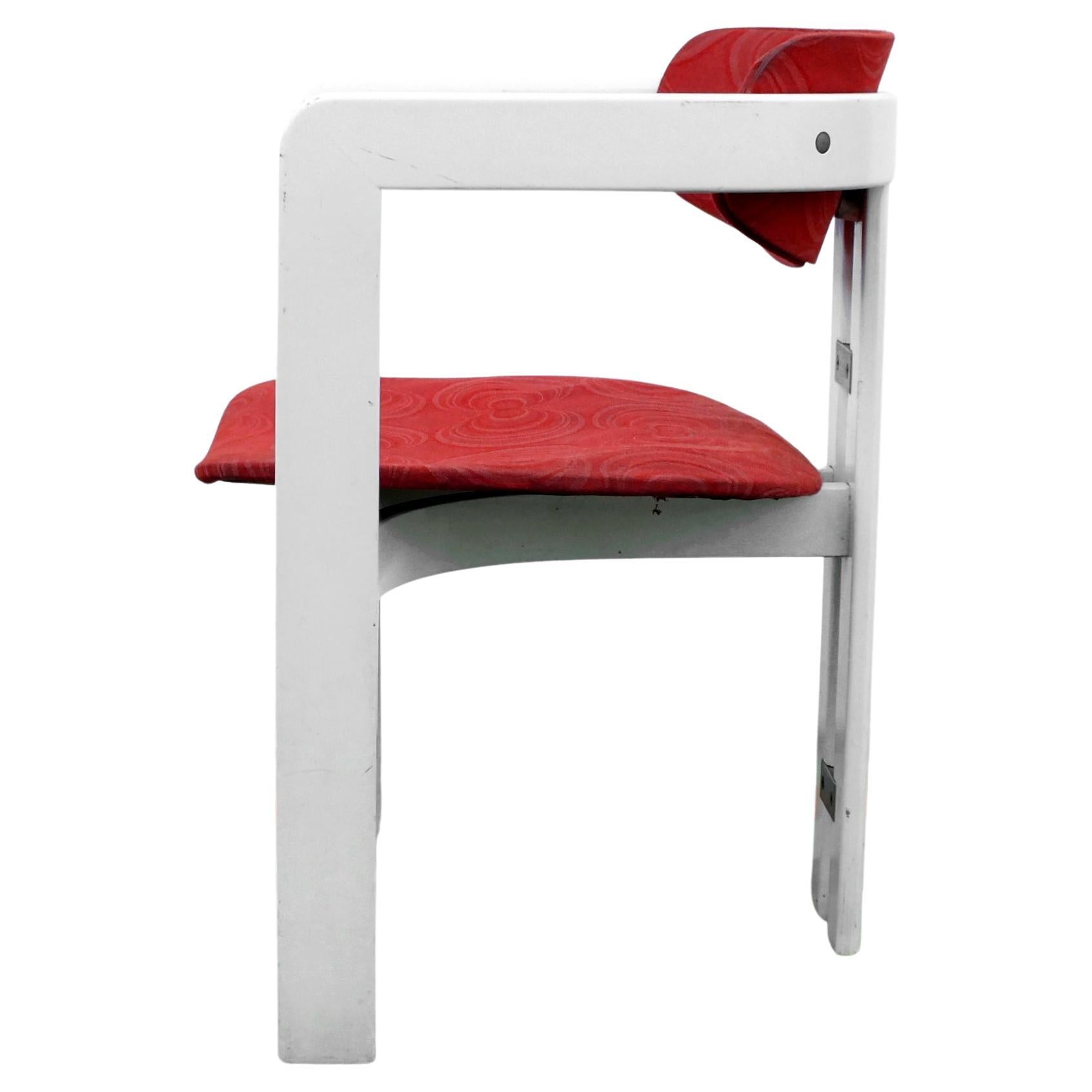 1965 Augusto Savini Design 1 Pamplona Chair, Pozzi Italy