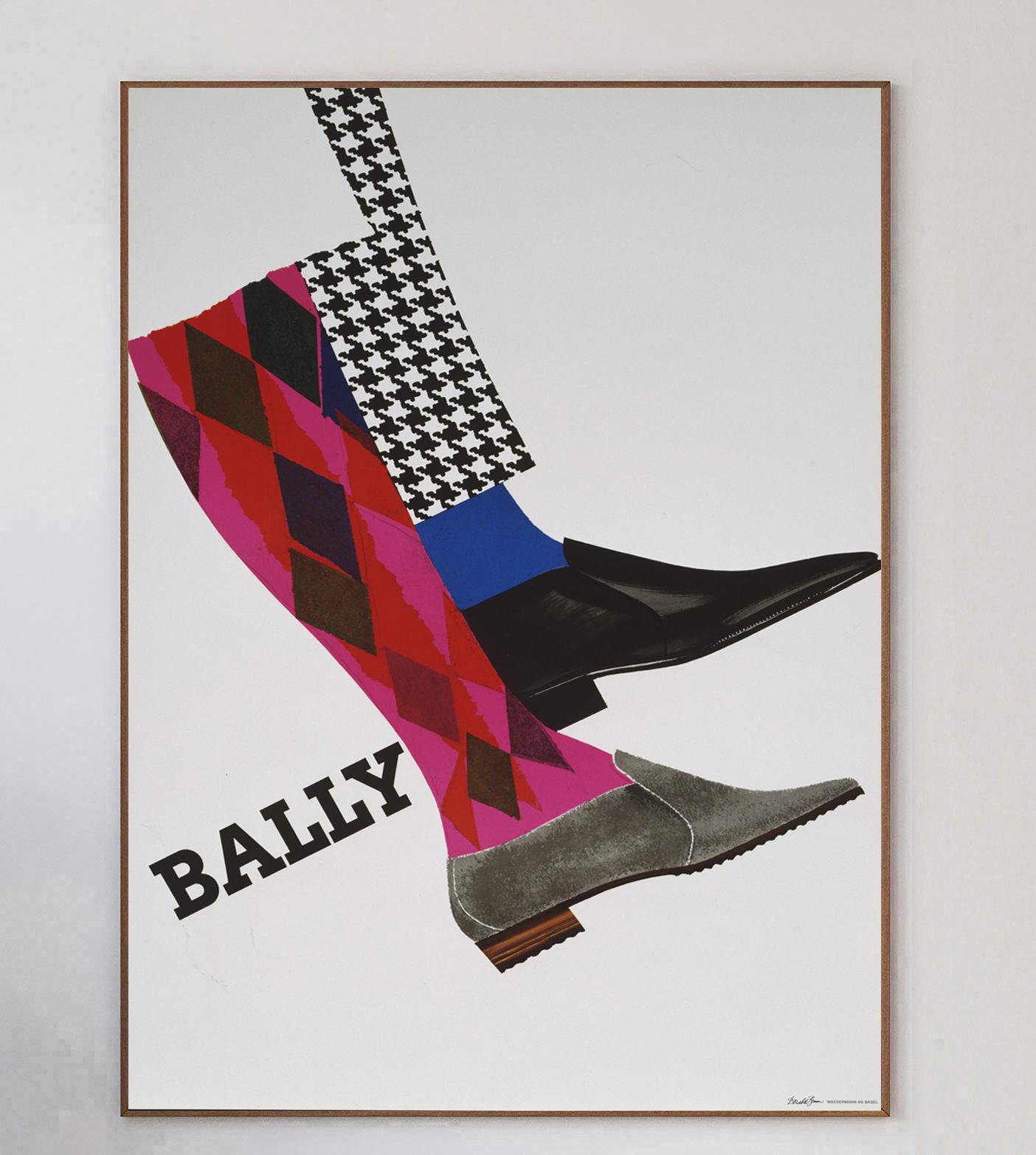 One of the most iconic and sought after designs of the 20th Century, the poster designs of Bally showcase the crossover between advertisement and fine art.

The luxury Swiss shoemaker worked with a range of esteemed poster artists such as Bernard