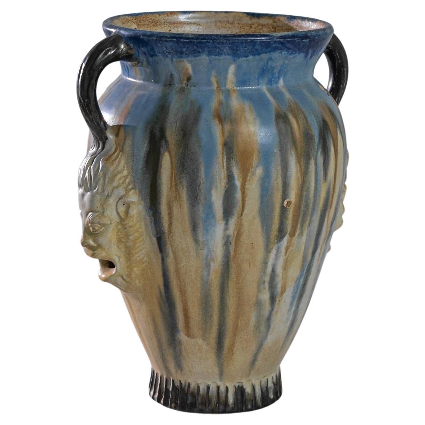1965 Belgian Ceramic Vase For Sale