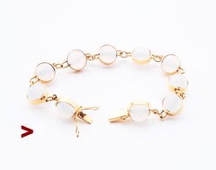 1965 Bracciale Calcedonio Bianco Oro 18K / 18cm / 21gr