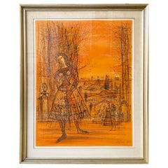 1965 “Ch. Sorlier” French Lithograph by Jean Carzou