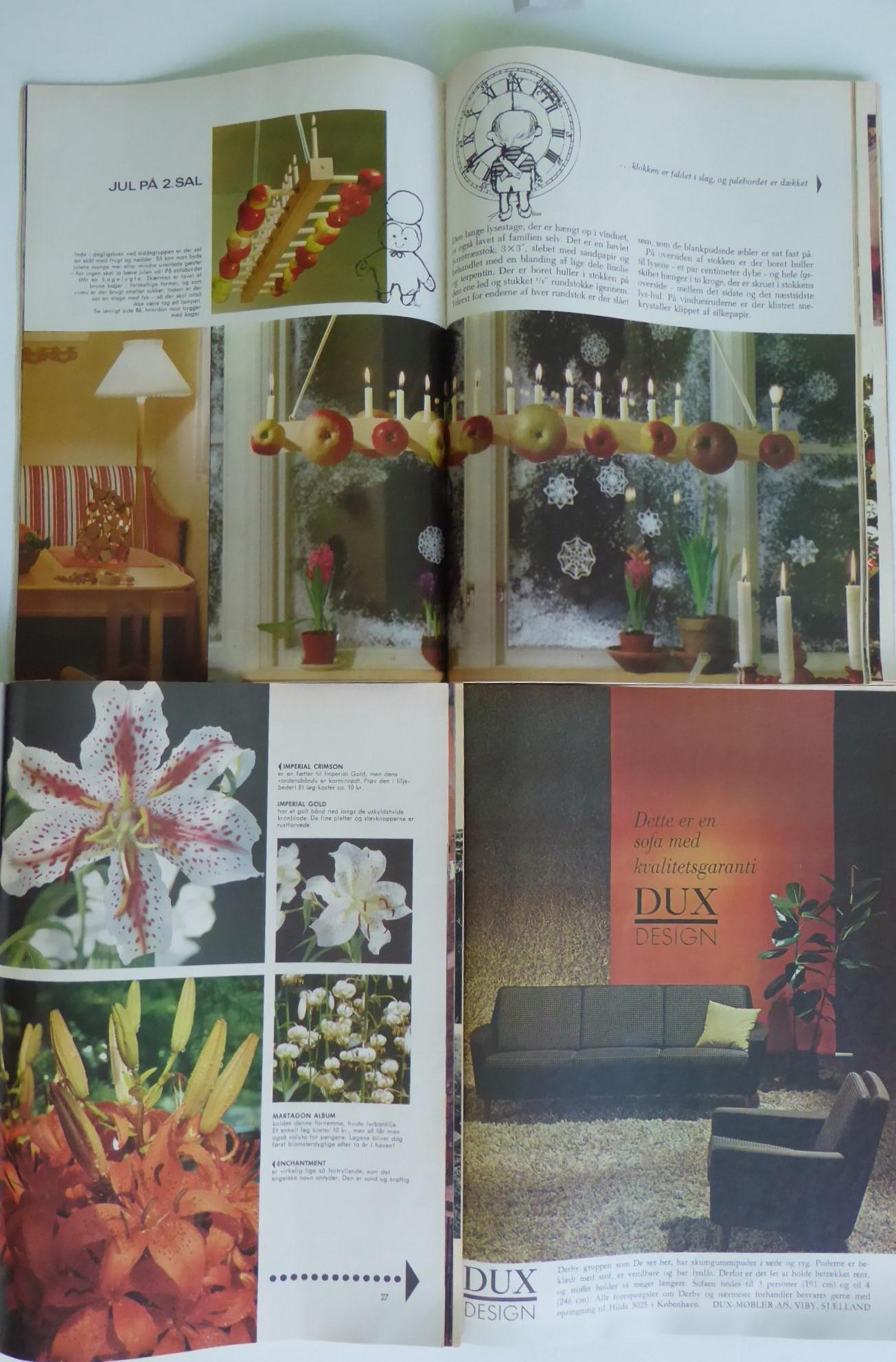 1965 Danish Language Bo Bedre Magazines Scandinavian Home Style Design 12 issues For Sale 5