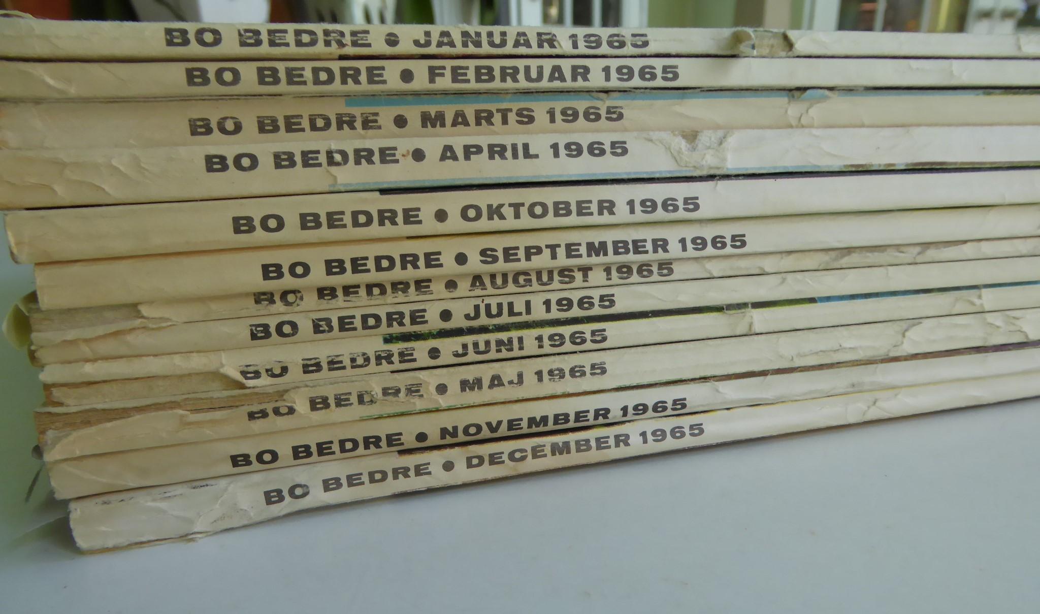 1965 Danish Language Bo Bedre Magazines Scandinavian Home Style Design 12 issues For Sale 6