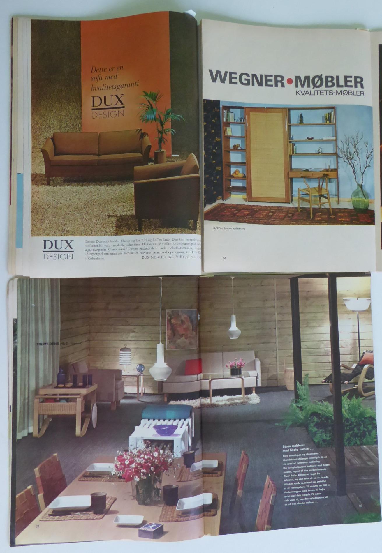 1965 Danish Language Bo Bedre Magazines Scandinavian Home Style Design 12 issues For Sale 2