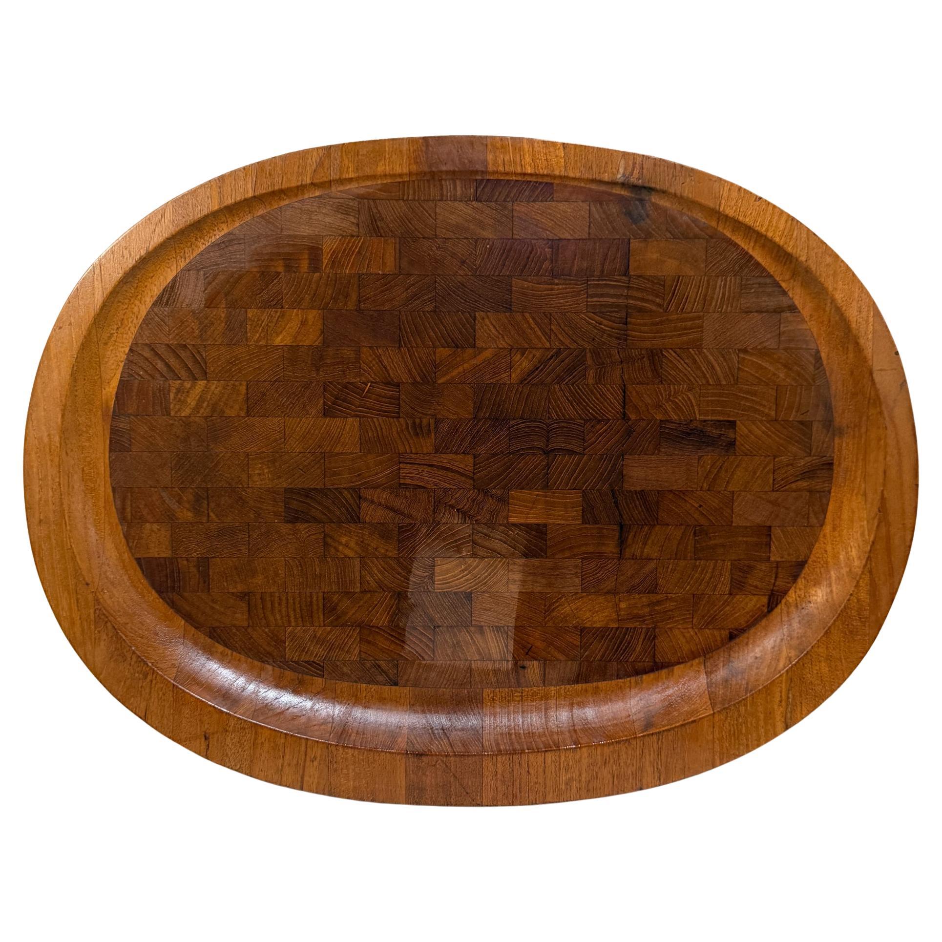 1965 Dansk Teakholz Serviertablett Charcuterie-Platte Jens Quistgaard im Angebot