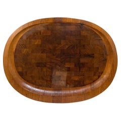 Mid-Century Danish Dansk Teak Serving Tray Charcuterie Platter Jens Quistgaard