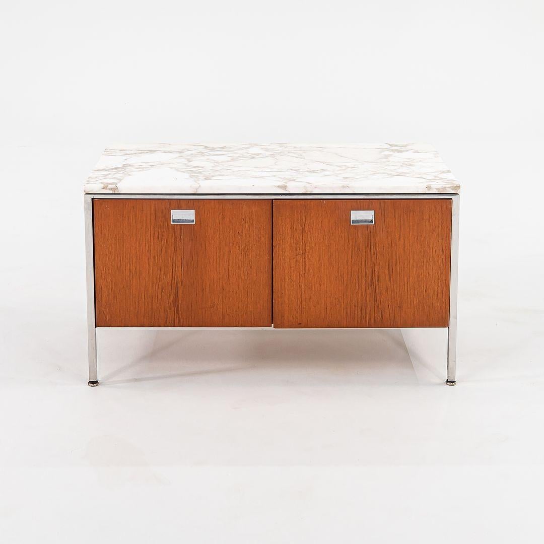 Moderno 1965 Davis Allen & Gordon Bunshaft con credenze a 2 posizioni in Steele, Marmo e Teak in vendita