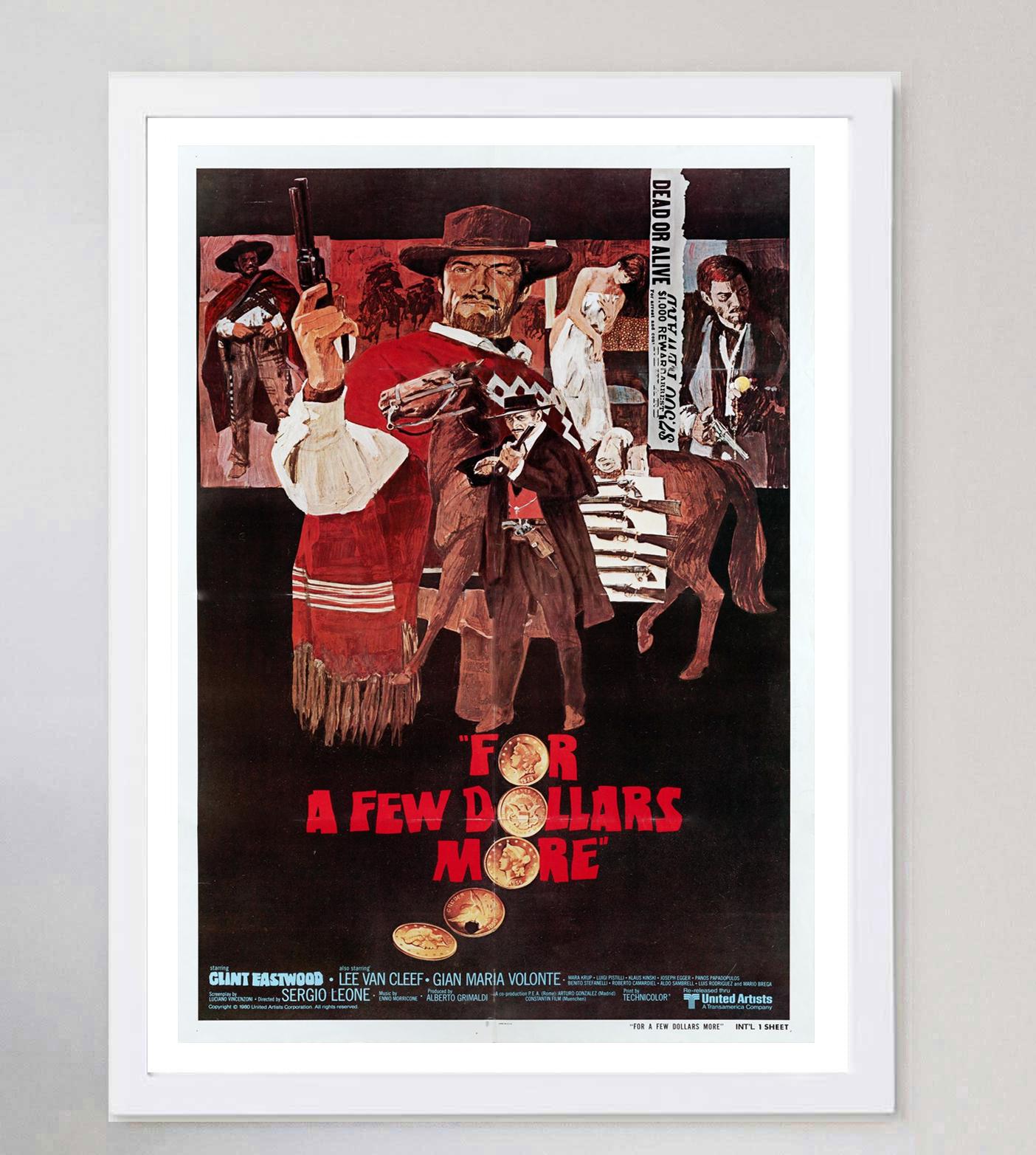 American 1965 For a Few Dollars More Original Vintage Poster For Sale