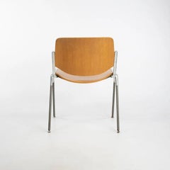 1965 Giancarlo Piretti for Castelli DSC 106 Stacking Dining / Side Chairs in Oak