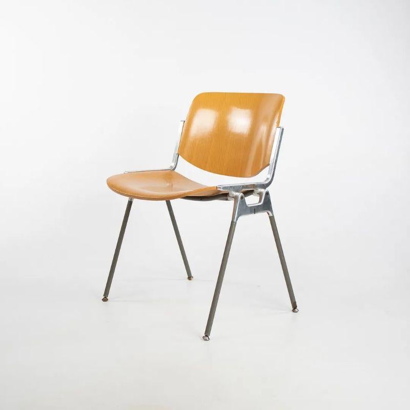 italien Chaises de salle à manger / chaises d'appoint empilables en chêne Giancarlo Piretti pour Castelli DSC 106, 1965 en vente