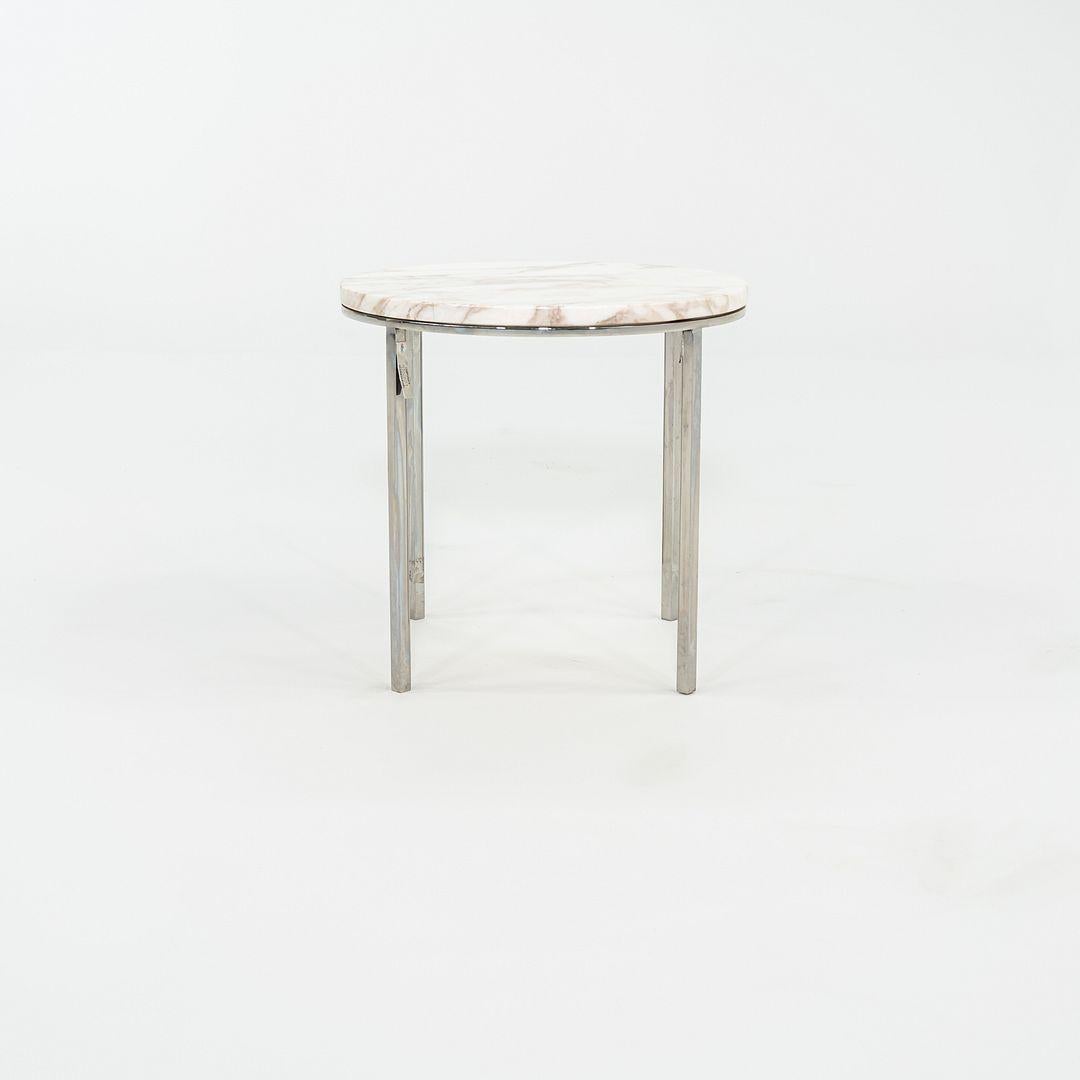 1965 Gordon Bunshaft and Davis Allen for SOM TA-39 Marble and Steel Side Table en vente 3