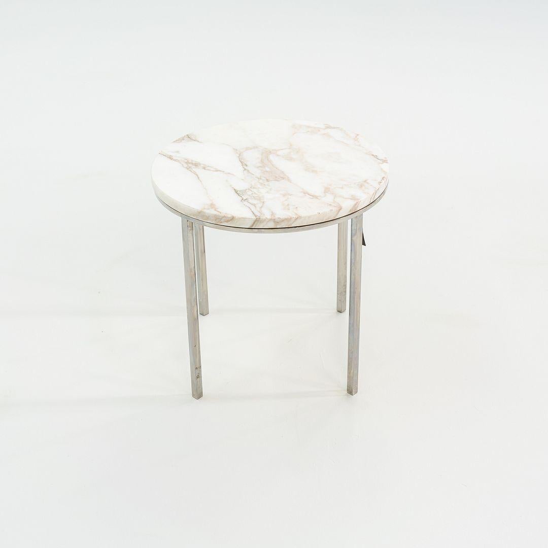 Américain 1965 Gordon Bunshaft and Davis Allen for SOM TA-39 Marble and Steel Side Table en vente