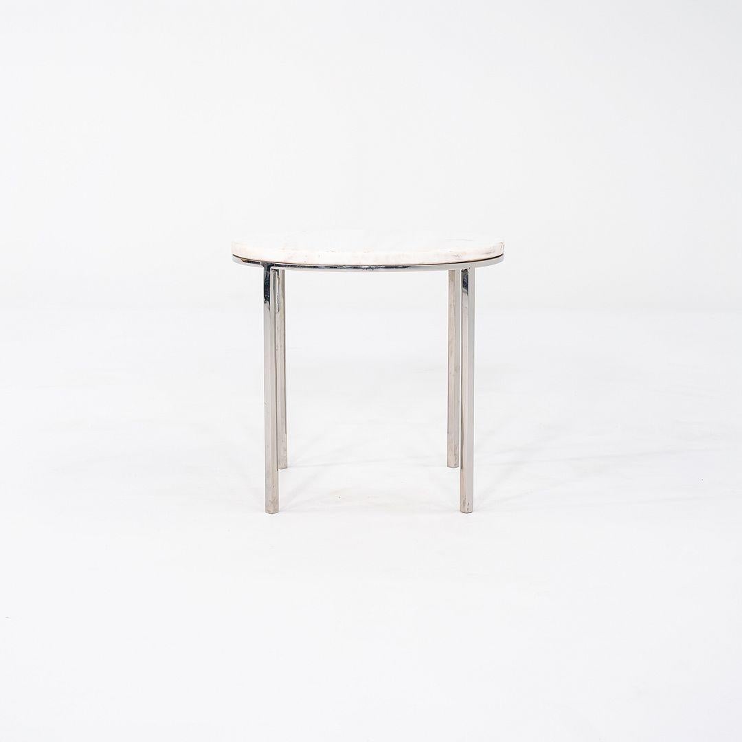 Américain 1965 Gordon Bunshaft and Davis Allen for SOM TA-39 Marble and Steel Side Table en vente