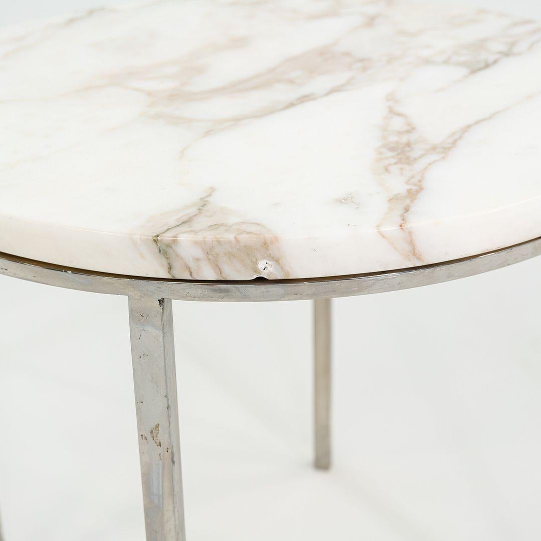 Milieu du XXe siècle 1965 Gordon Bunshaft and Davis Allen for SOM TA-39 Marble and Steel Side Table en vente