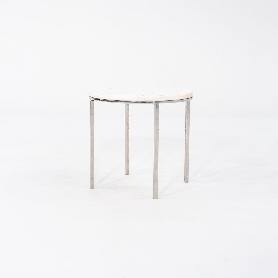 Milieu du XXe siècle 1965 Gordon Bunshaft and Davis Allen for SOM TA-39 Marble and Steel Side Table en vente