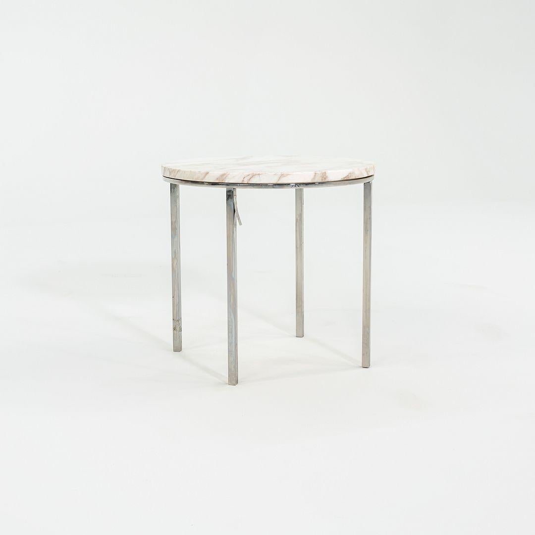 1965 Gordon Bunshaft and Davis Allen for SOM TA-39 Marble and Steel Side Table en vente 1