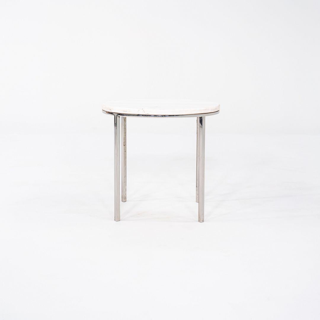 1965 Gordon Bunshaft and Davis Allen for SOM TA-39 Marble and Steel Side Table en vente 2