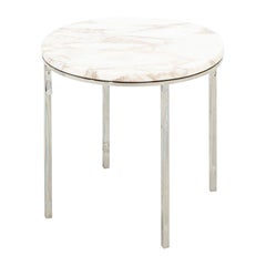 1965 Gordon Bunshaft et Davis Allen pour SOM Table d'appoint en marbre et acier TA-39