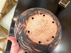 1965 Handmade Vintage Art Studio Pottery Bowl Sculpture, Argentina