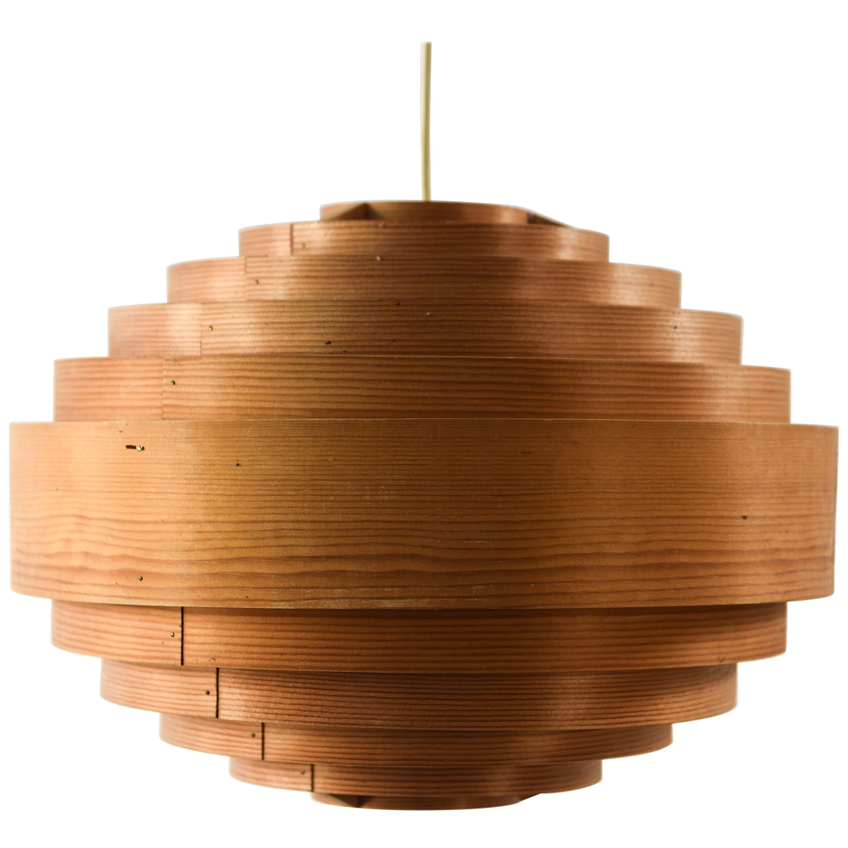 1965 Hans-Agne Jakobsson for Ellysett Pine Chandelier