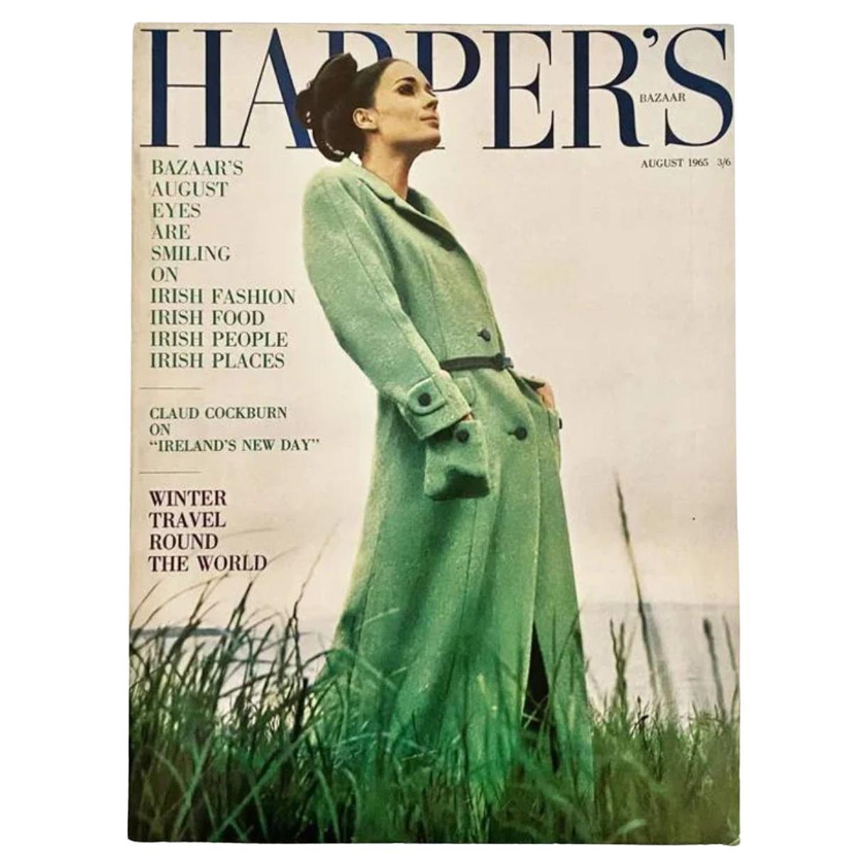 Harper's Bazaar 1965 - Couverture de David Montgomery en vente