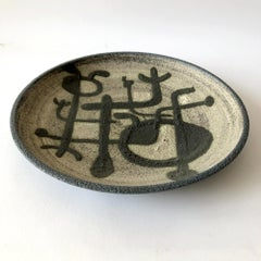1965 Jaap Dommisse Netherlands Abstract Modernist Earthenware Wall Plate