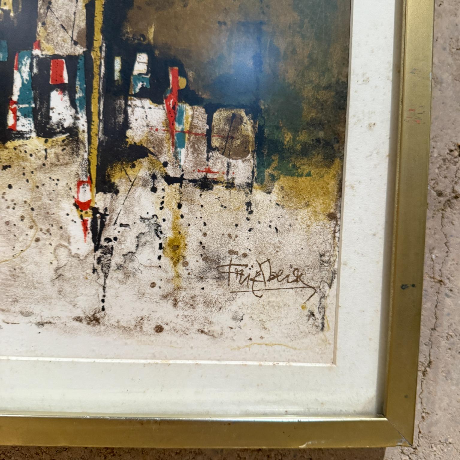 1965 Johnny Friedlaender Composizione litografica d'arte In condizioni buone in vendita a Chula Vista, CA