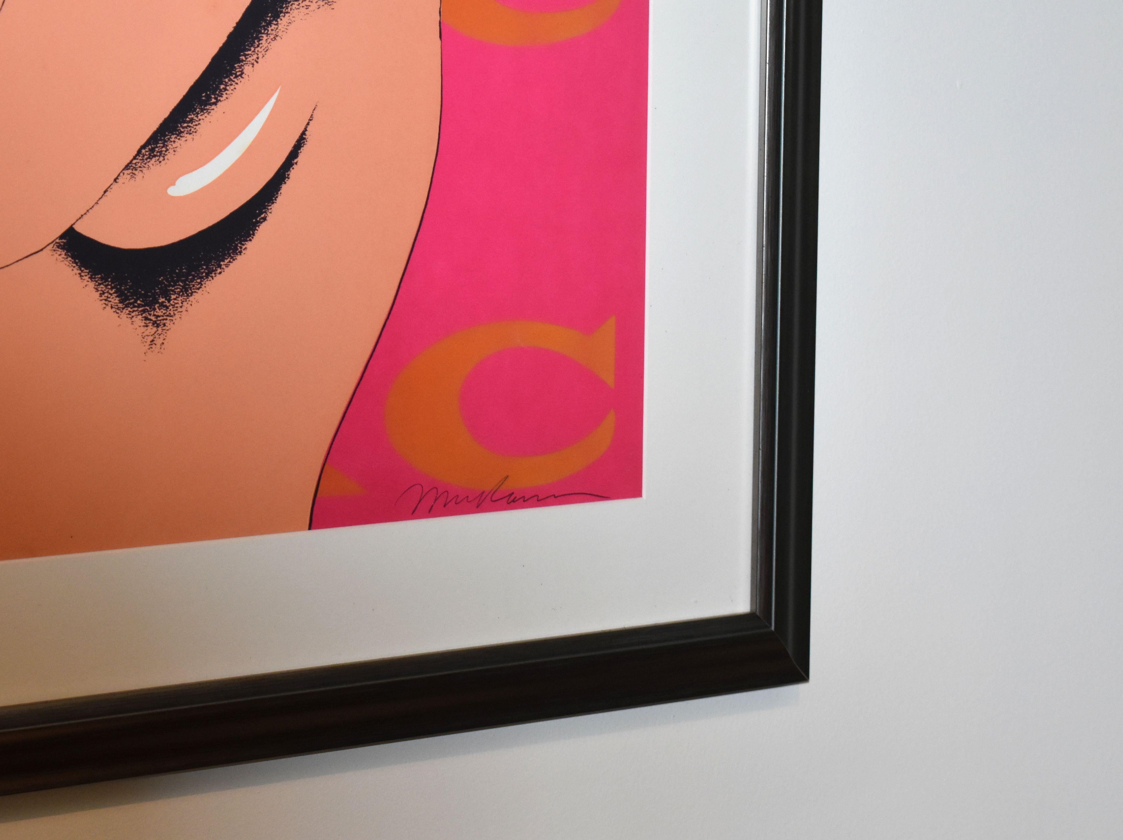 Milieu du XXe siècle Lithographie couleur Mel Ramos 1965 intitulée ' Chic ', signée et numérotée 100/200 en vente