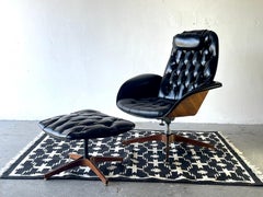 1965, Mid-Century Modern Mr Chair & Ottoman by George Mulhauser for Plycraft