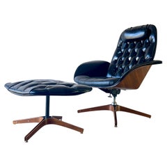 1965, Mid-Century Modern Mr Chair & Ottoman by George Mulhauser for Plycraft