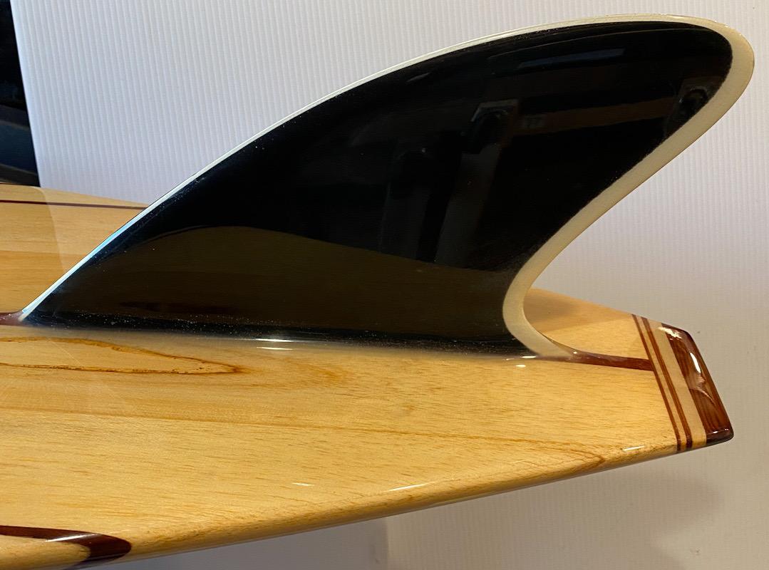 Late 20th Century 1965 Model Hobie Balsawood Big Wave Surfboard by Dick Brewer
