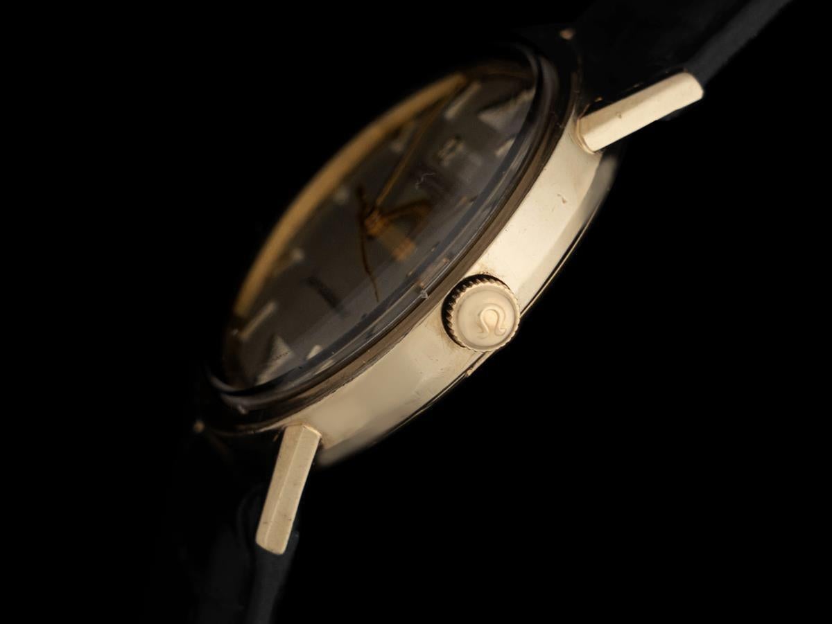 1965 Omega Seamaster Kal. 560 Vintage Herren 14K Gold gefüllt Uhr im Angebot 1