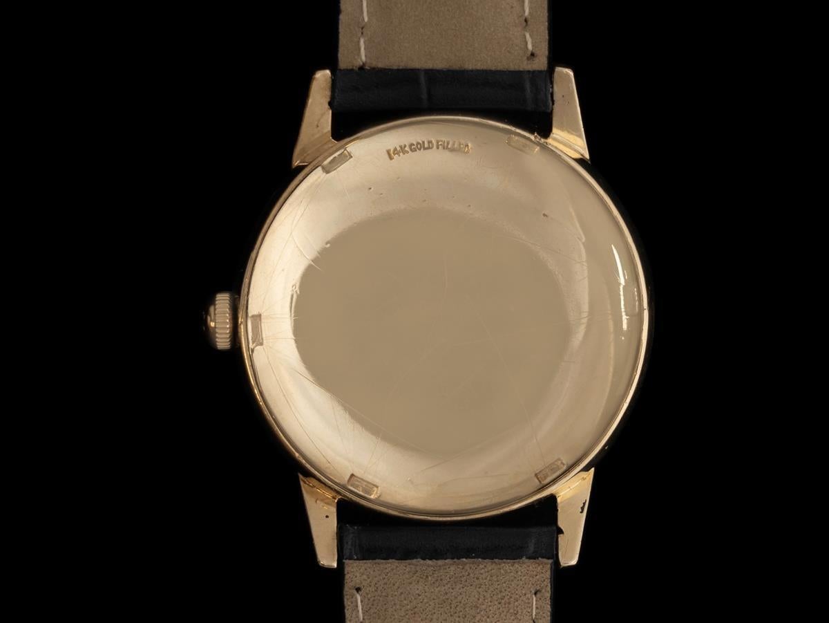 1965 Omega Seamaster Kal. 560 Vintage Herren 14K Gold gefüllt Uhr im Angebot 3