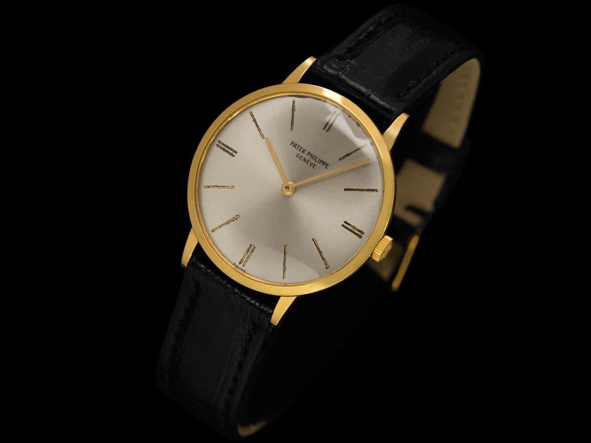 1965 Patek Philippe Vintage Hombre de cuerda manual Ref. 3468 Reloj de vestir de oro de 18 quilates en Excelente estado para la venta en Suwanee, GA