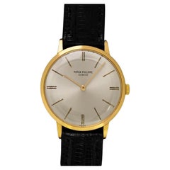 1965 Patek Philippe Retro Mens Handwound Ref. 3468 18K Gold Dress Watch