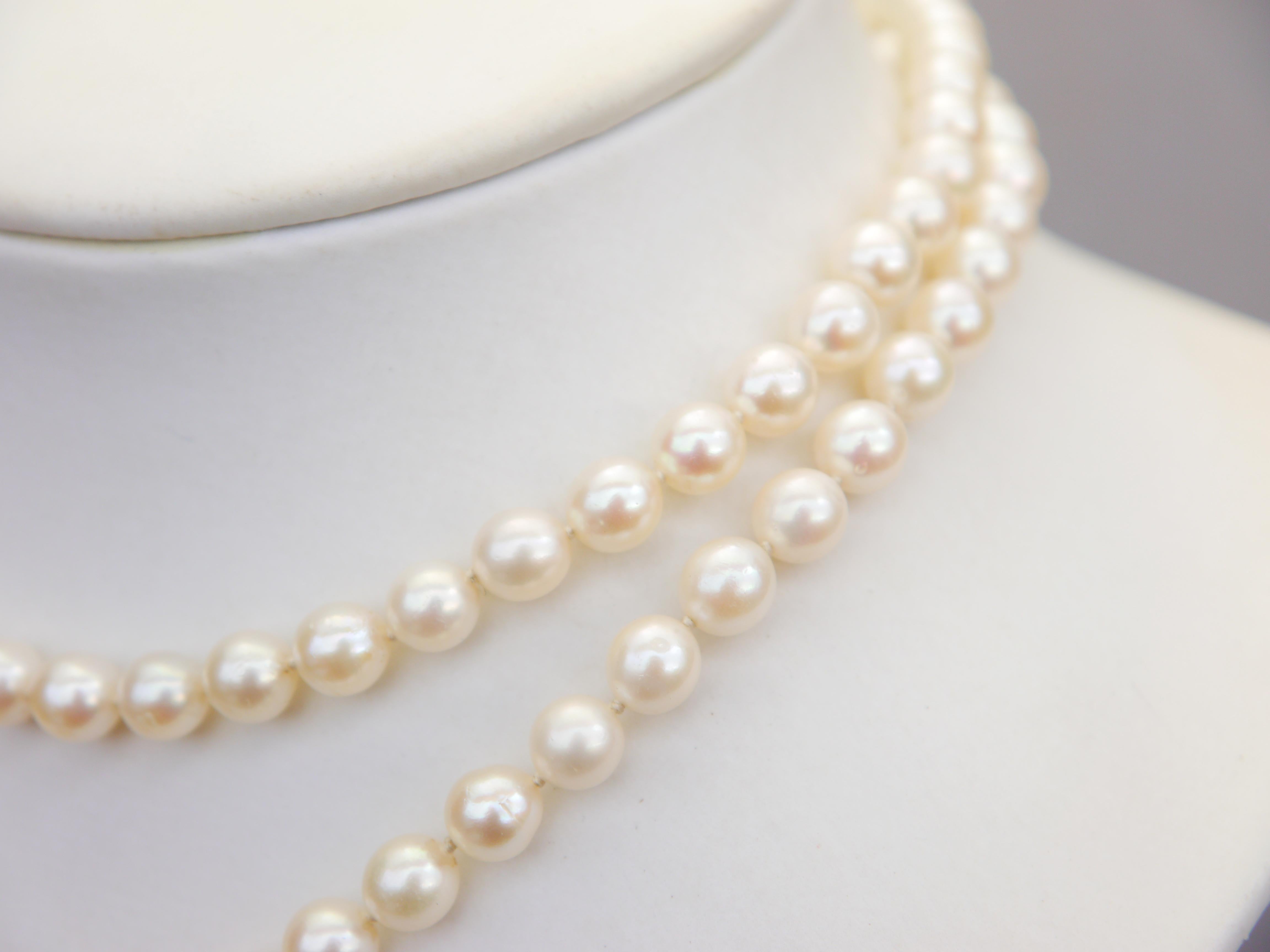 1965 Set Necklace Bracelet Pearl Diamonds solid 18K Gold Silver / 62 gr For Sale 3