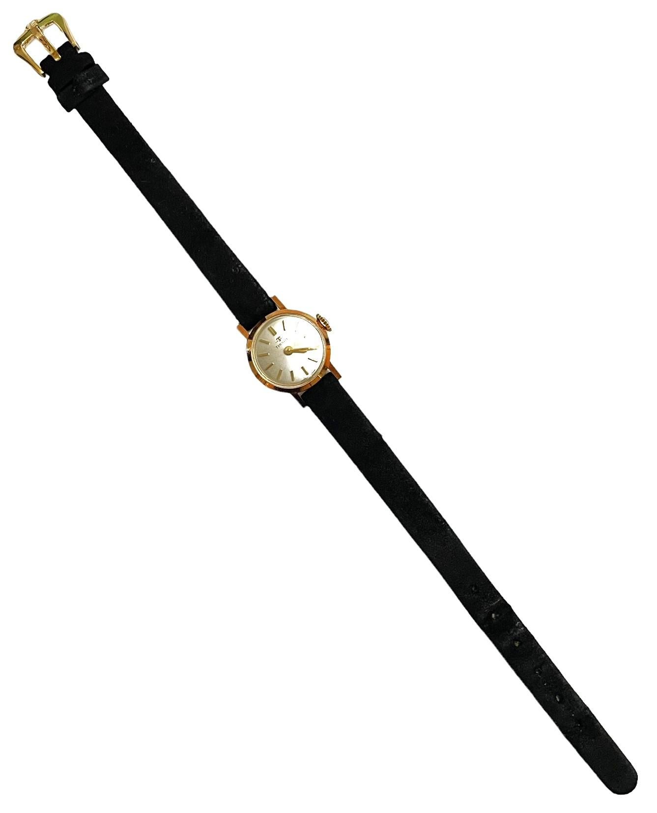 1965 Swiss Ladies 18k Yellow Gold Manual Wristwatch 17 Jewels by Tissot 1