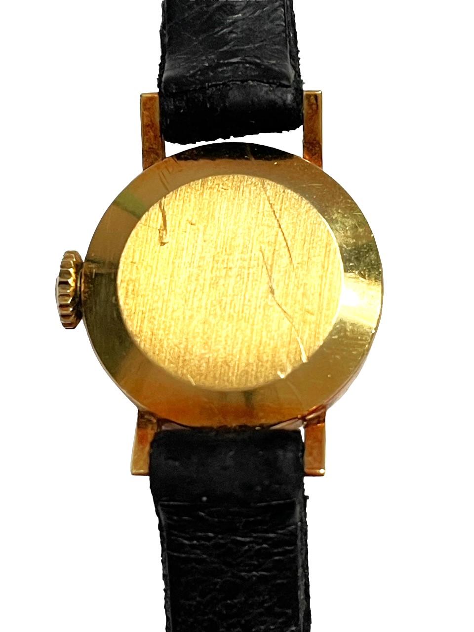 Art Deco 1965 Swiss Ladies 18k Yellow Gold Manual Wristwatch 17 Jewels by Tissot