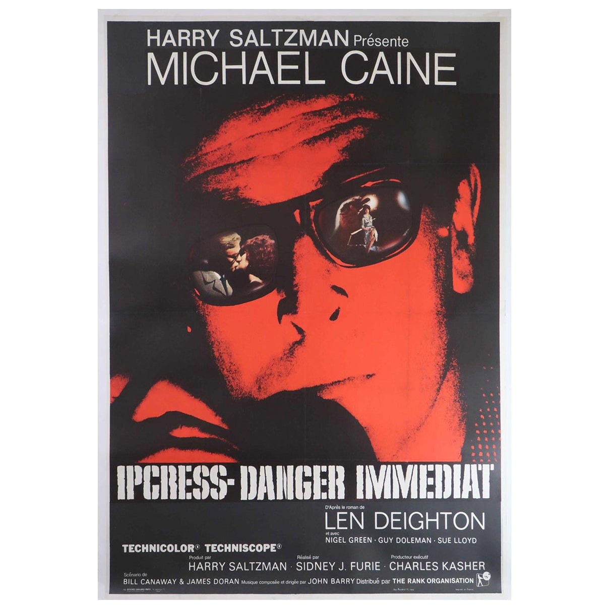 1965 Le dossier Ipcress (français) Affiche originale d
époque en vente