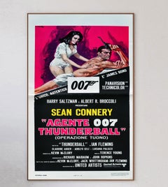 1965 Thunderball (Italian) Original Vintage Poster