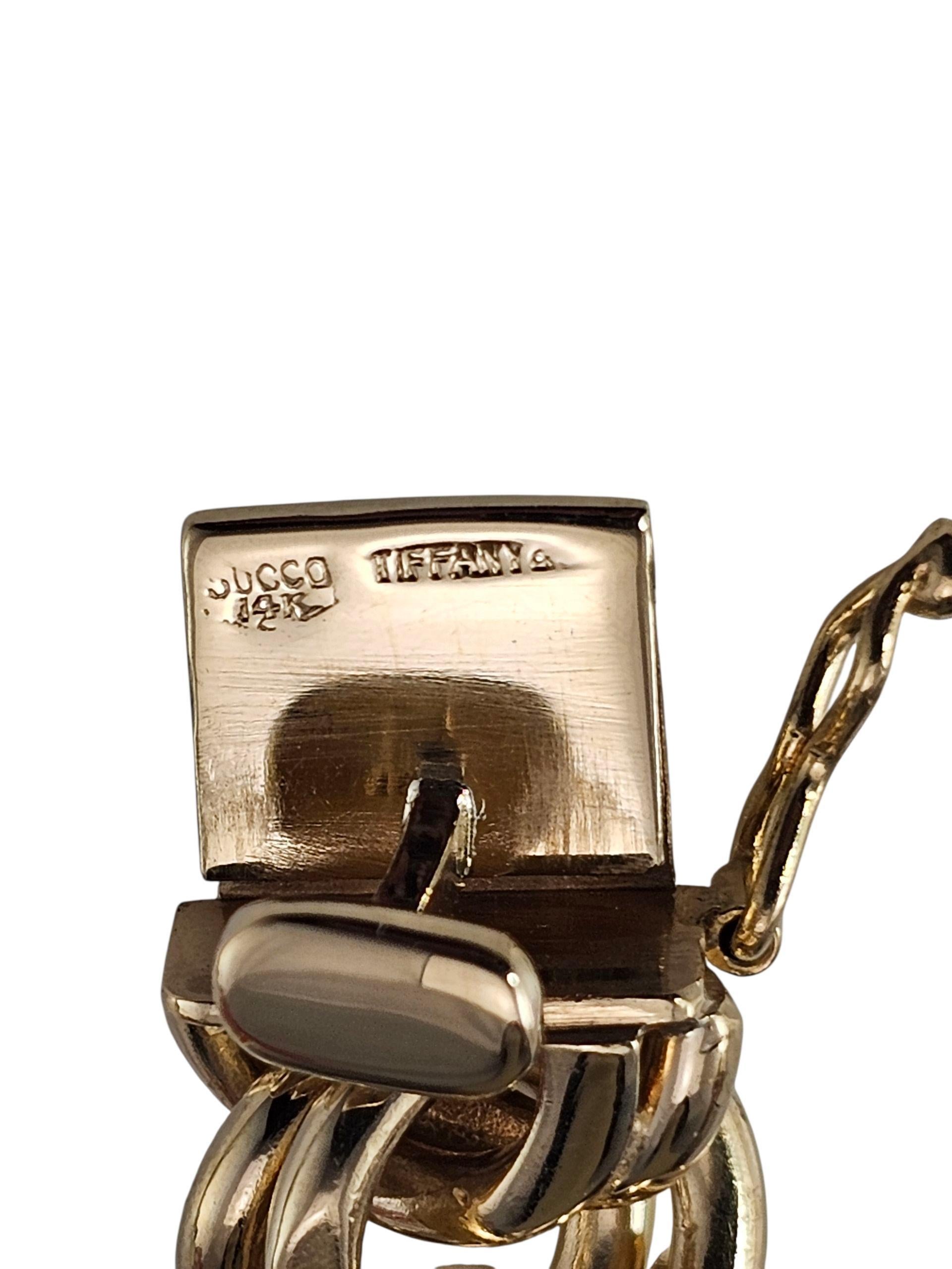 1965 Tiffany & Co. Succo Bracelet à maillons en or jaune 14K #23795 en vente 3
