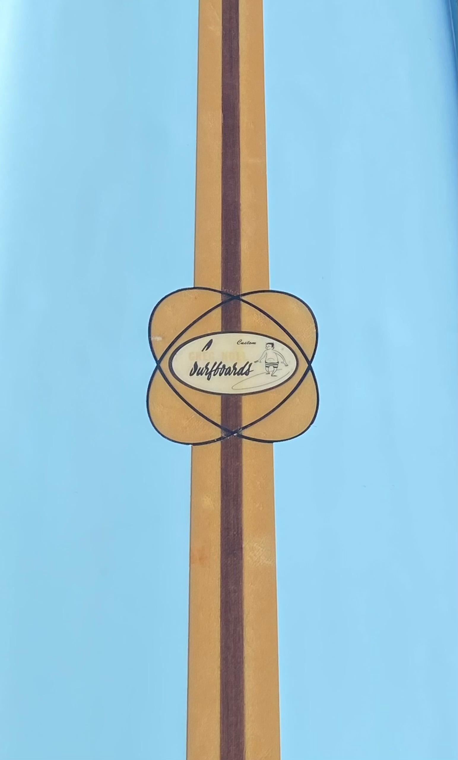 American 1965 Vintage Greg Noll Custom Longboard 