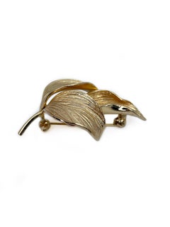 1965 Vintage Grosse Gold Tone Leaf Design Pin Brooch