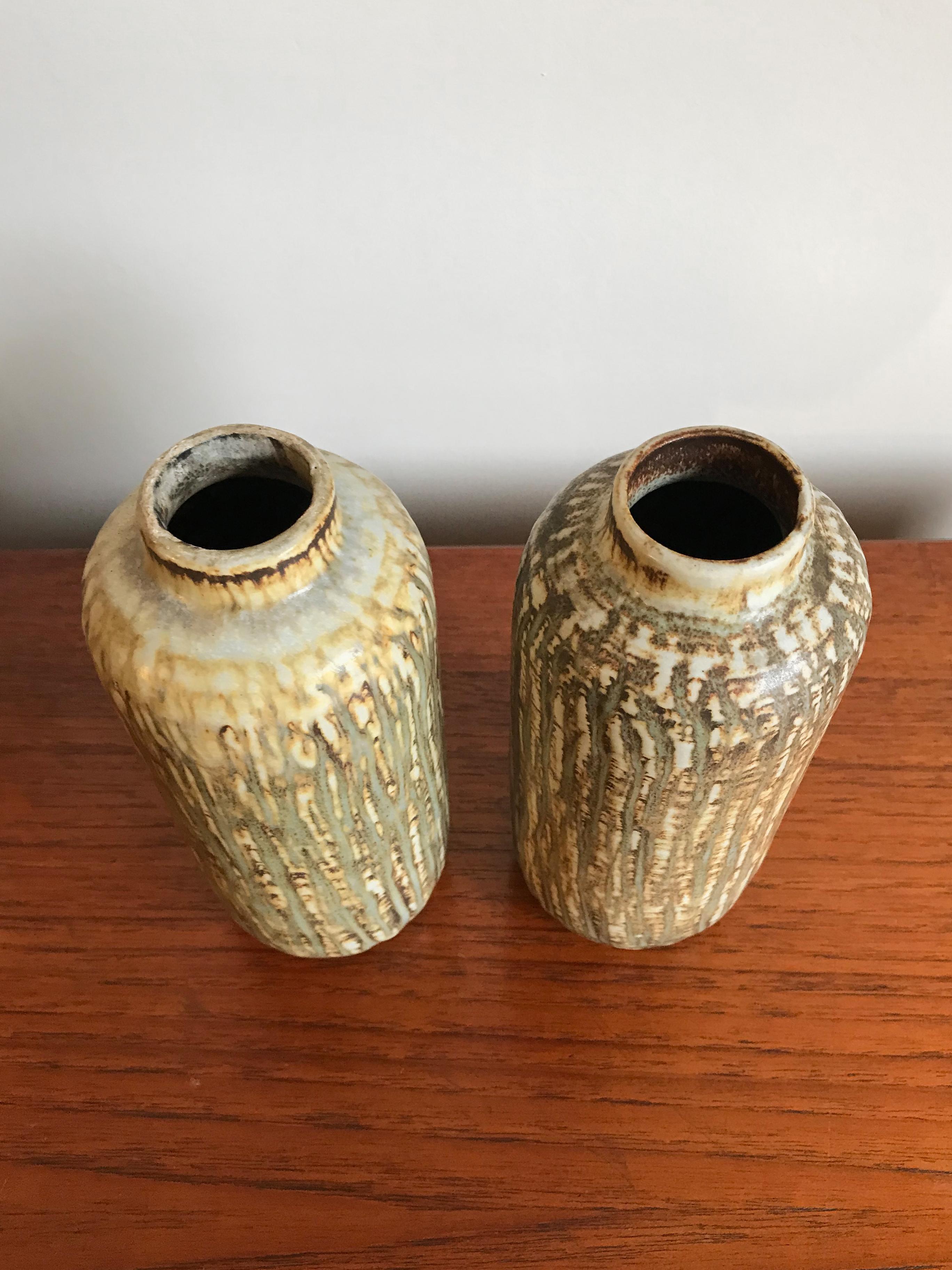 Scandinavian Modern 19650s Gunnar Nylund Scandinavian Midcentury Ceramic Vases for Rörstrand