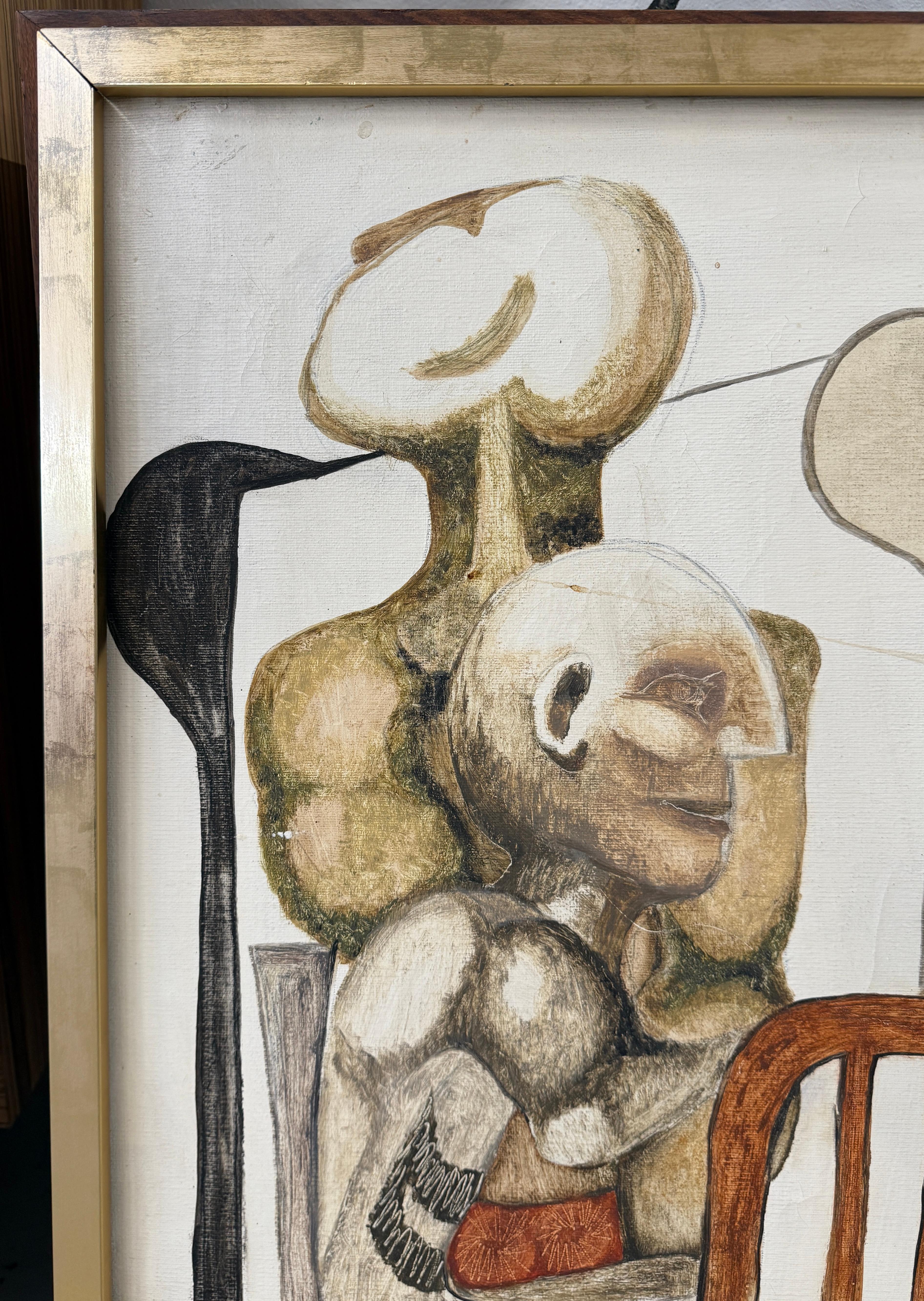 1966 Abstract by noted Illustrator Joseph Tesar For Sale 3