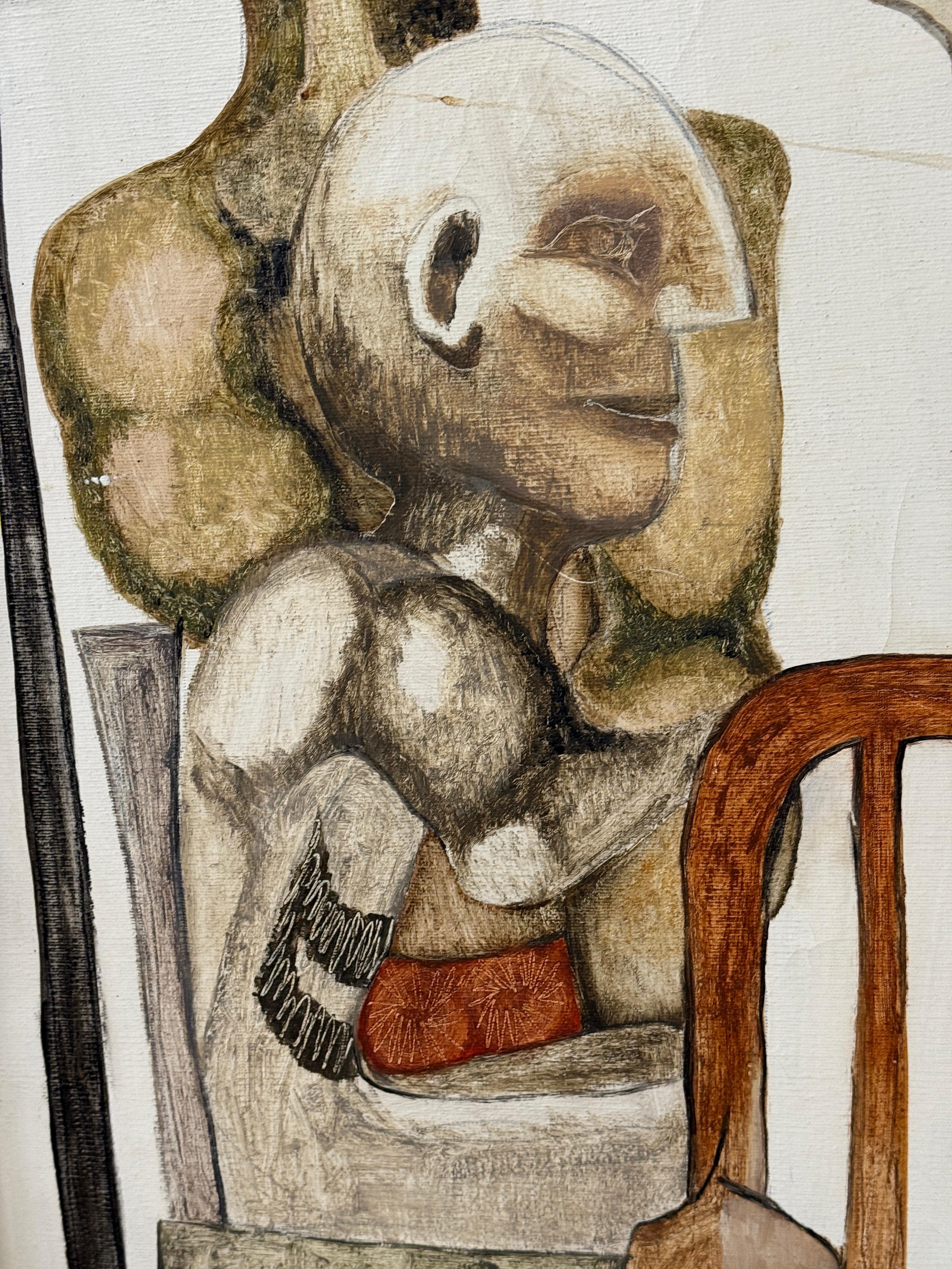 Mid-20th Century 1966 Abstract by noted Illustrator Joseph Tesar For Sale