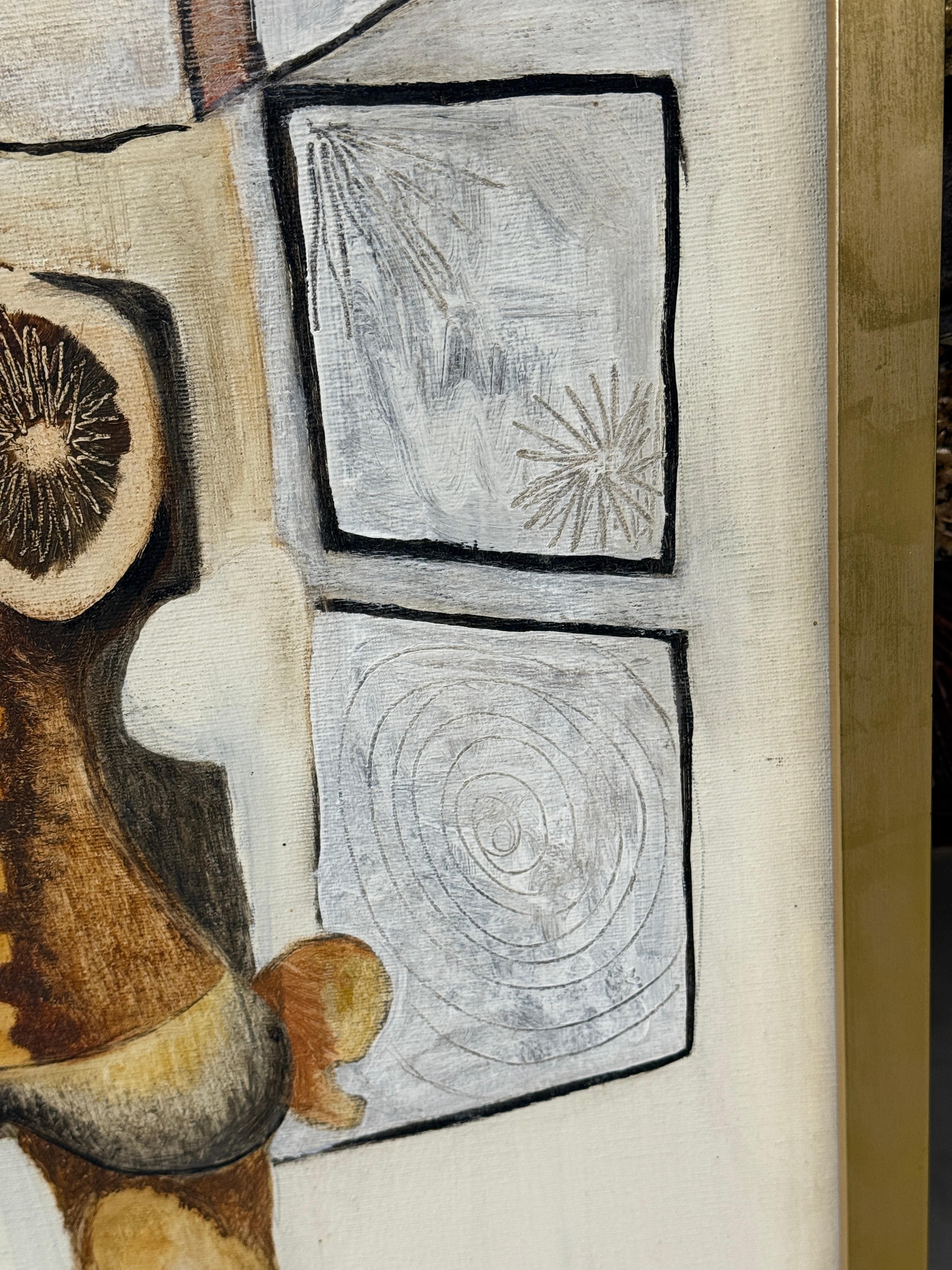 1966 Abstract by noted Illustrator Joseph Tesar For Sale 1