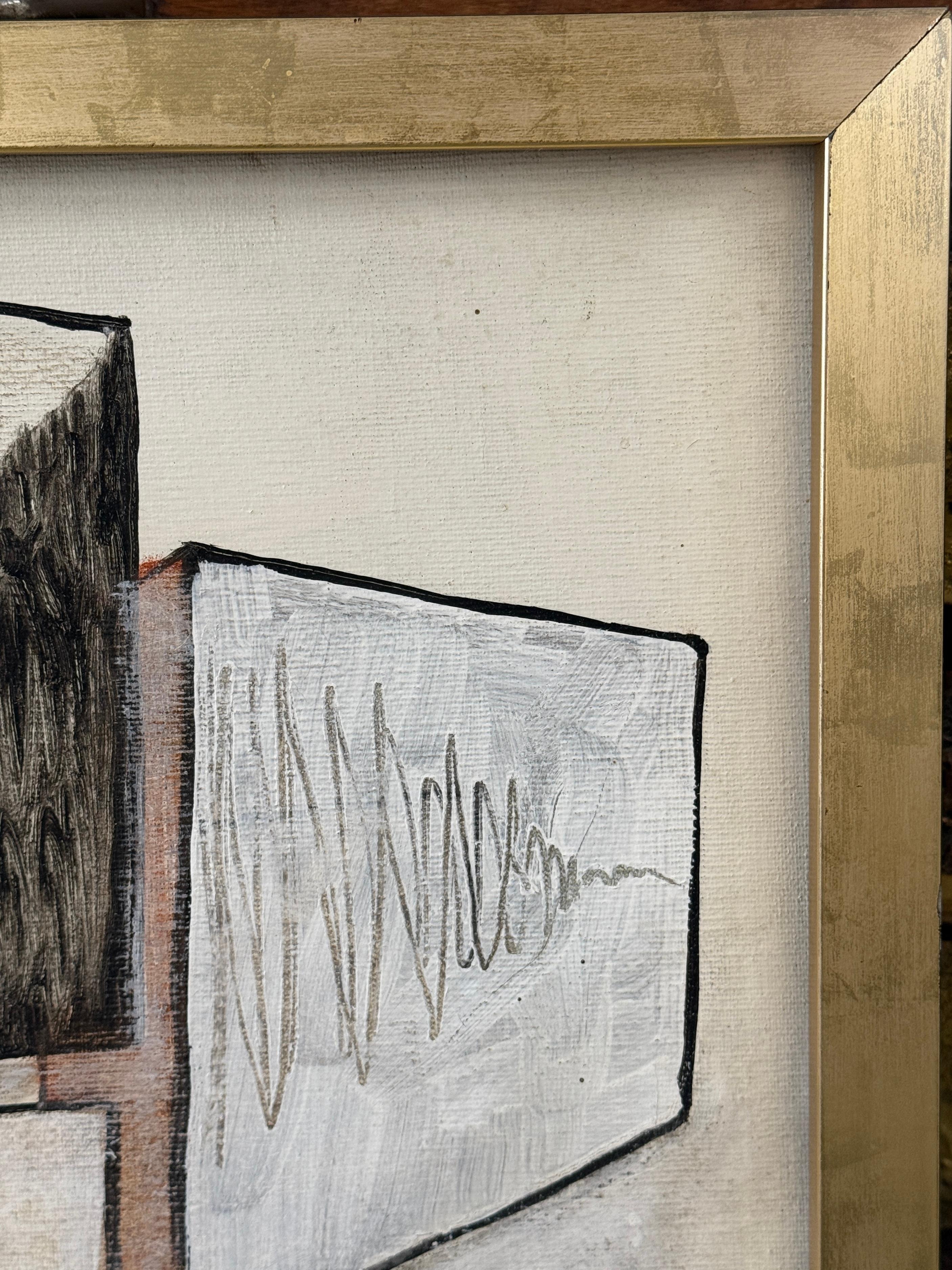 1966 Abstract by noted Illustrator Joseph Tesar For Sale 2