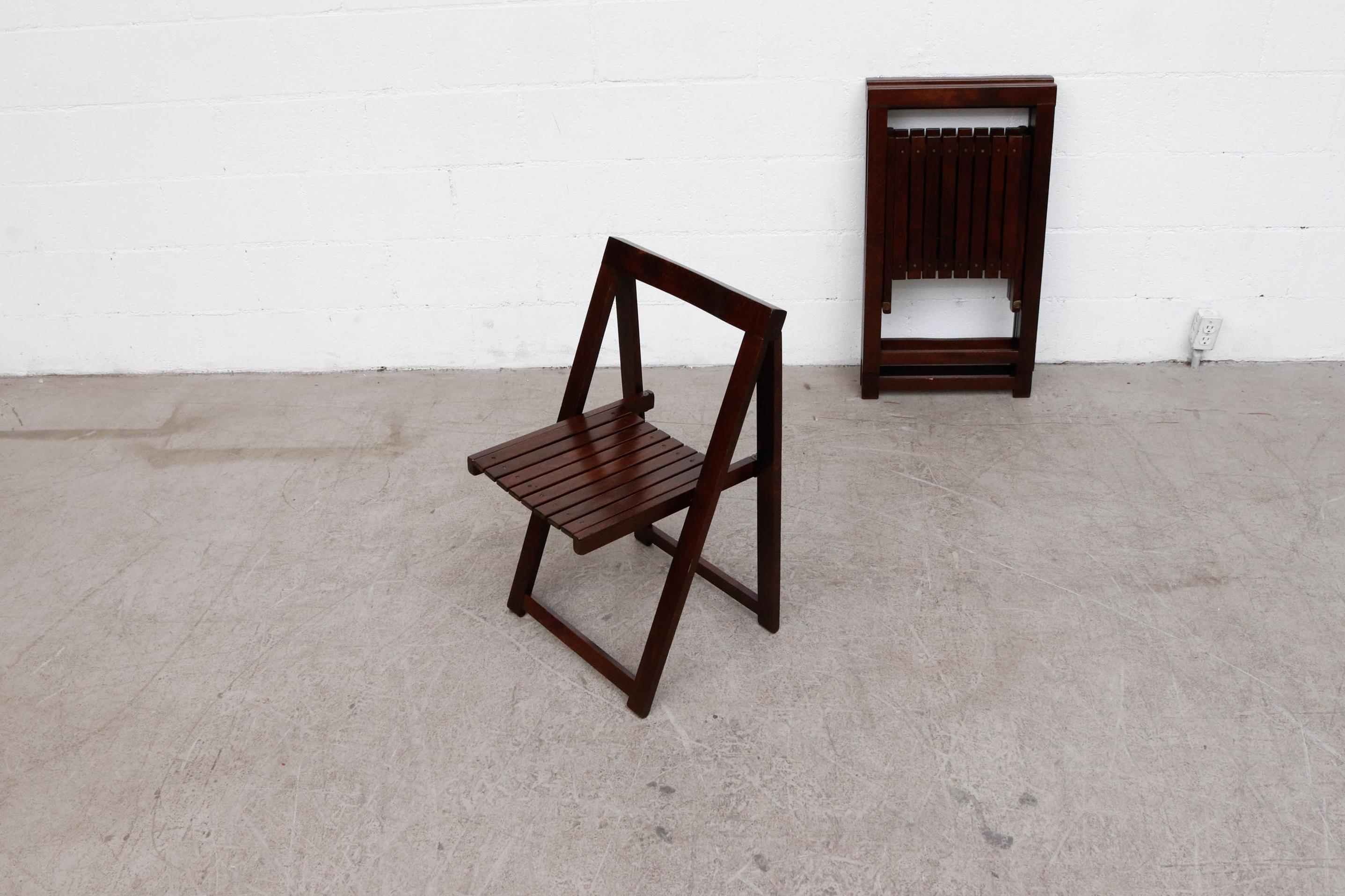 1966 Aldo Jacober Folding Chairs with Slat Seats 1